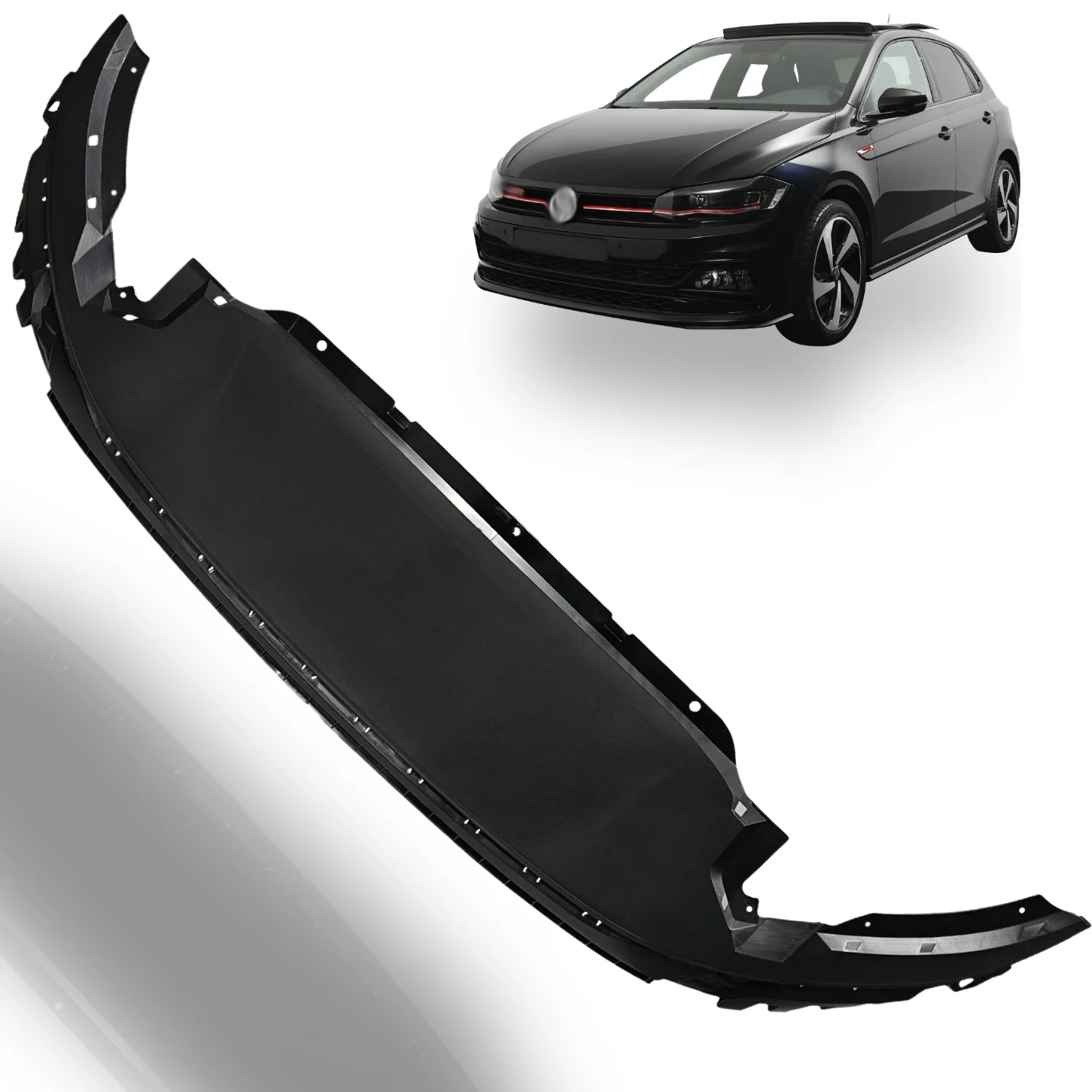 Spoiler zderzaka VOLKSWAGEN POLO VI FL 21R+ GTI (2GS805903F)