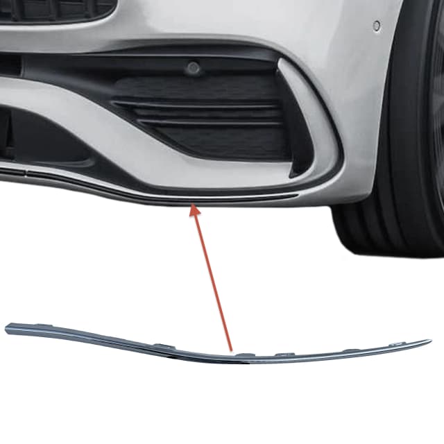 Listwa zderzaka MERCEDES C-KLASA W206 AMG LEWA SILVER