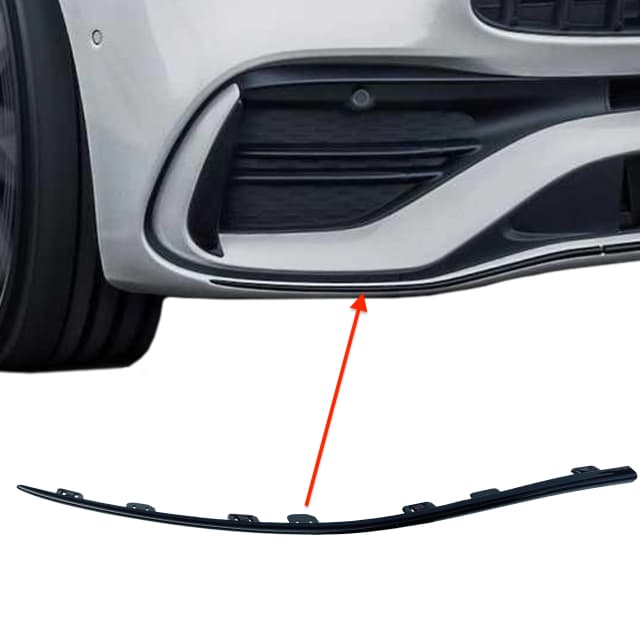 Listwa zderzaka MERCEDES C-KLASA W206 AMG PRAWA BLACK