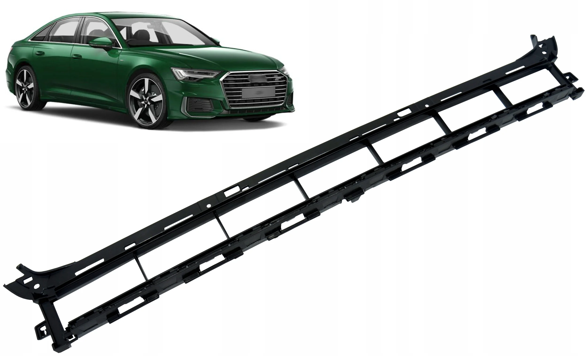 Kratka środkowa zderzaka AUDI A6 C8 4K # S-LINE (4K0807683A)