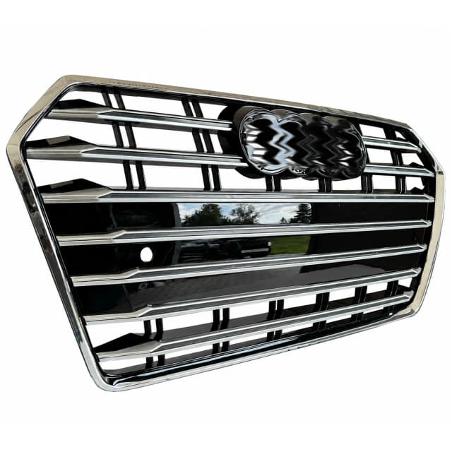 Atrapa zderzaka AUDI A4 B9 15-19R S4 BLACK CHROM