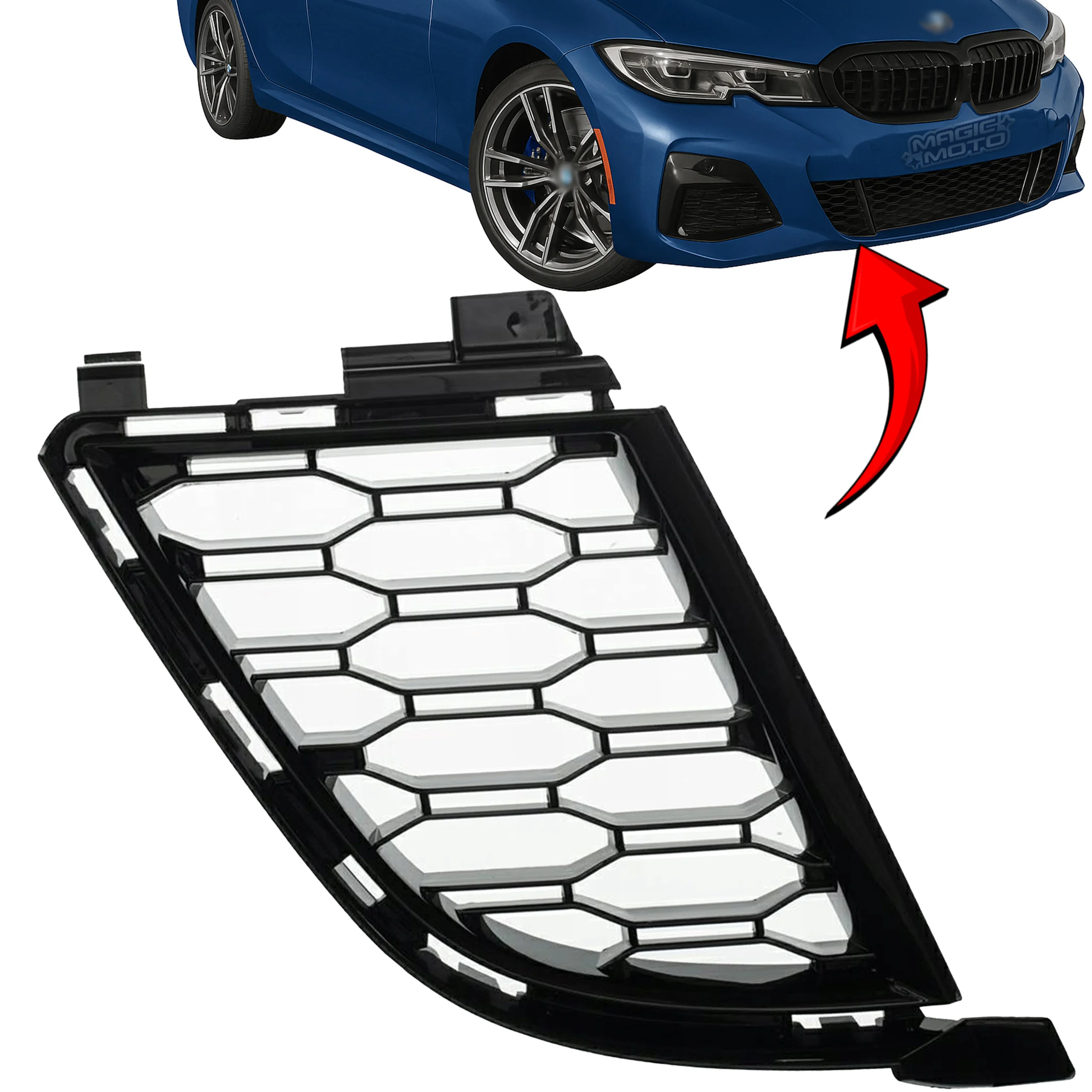 Kratka środkowa prawa boczna BMW 3 G20 G21 PRZED LIFT 18-22r (5111, 8075602)