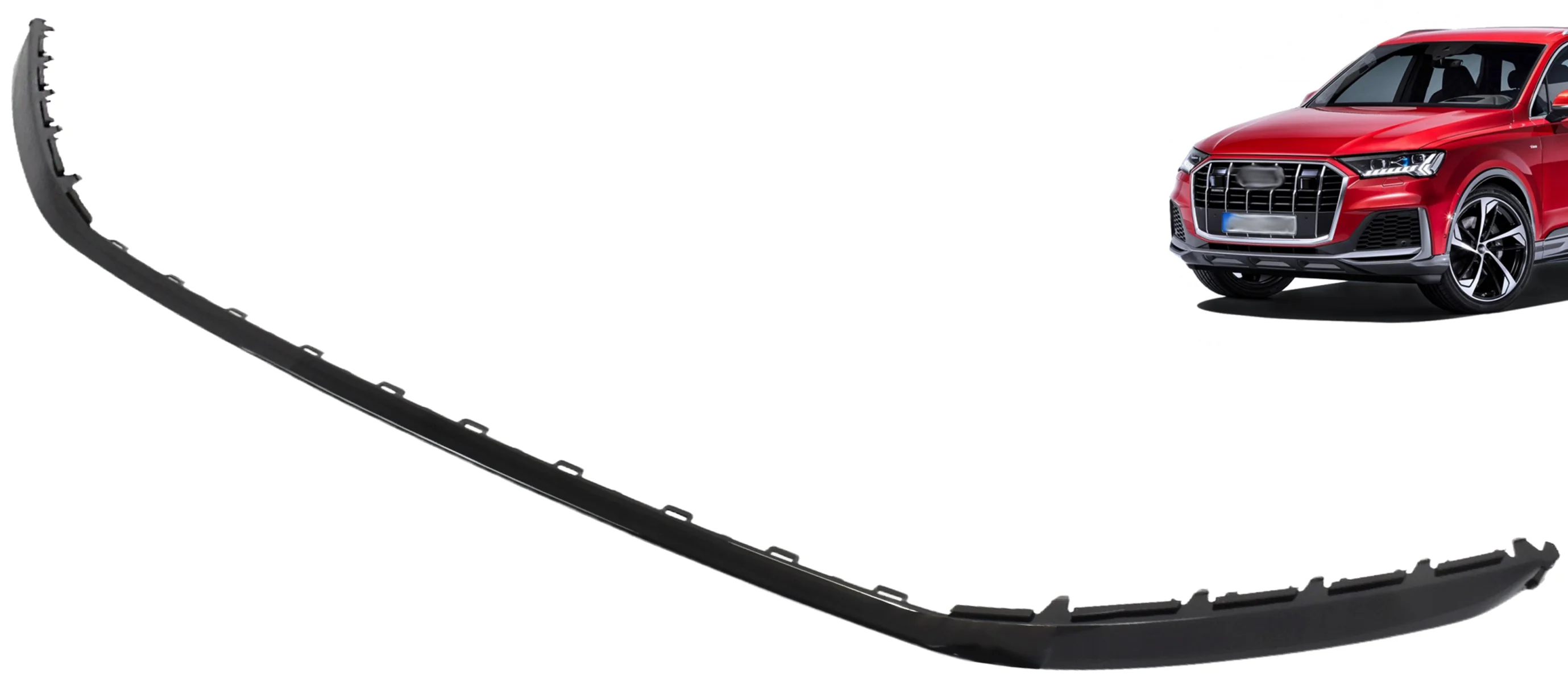 Listwa zderzaka środkowa AUDI Q7 4M FL S-LINE 19-24r BLACK (4M0853245)