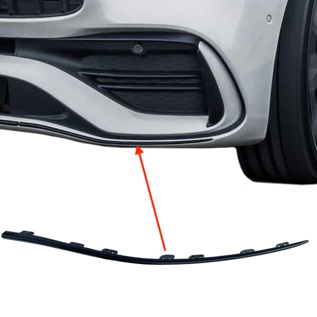 Listwa zderzaka MERCEDES C-KLASA W206 AMG LEWA BLACK