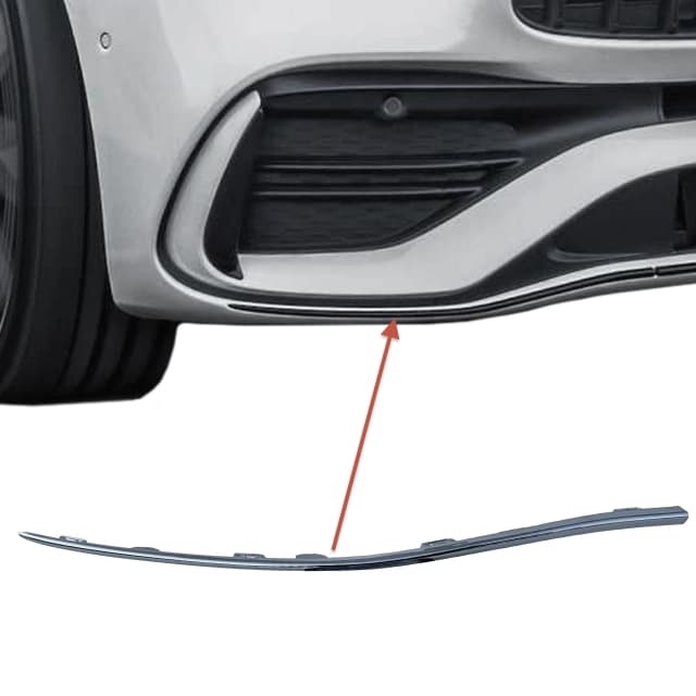 Listwa zderzaka MERCEDES C-KLASA W206 AMG PRAWA SILVER