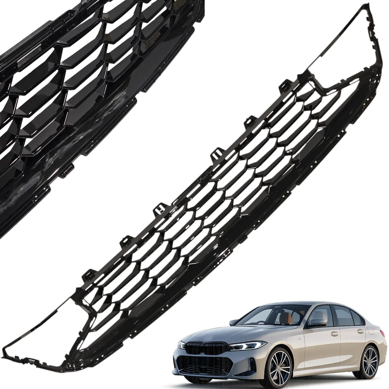 Kratka zderzaka środkowa BMW 3 G20 22R+ LCI (51118085449, 8085449)