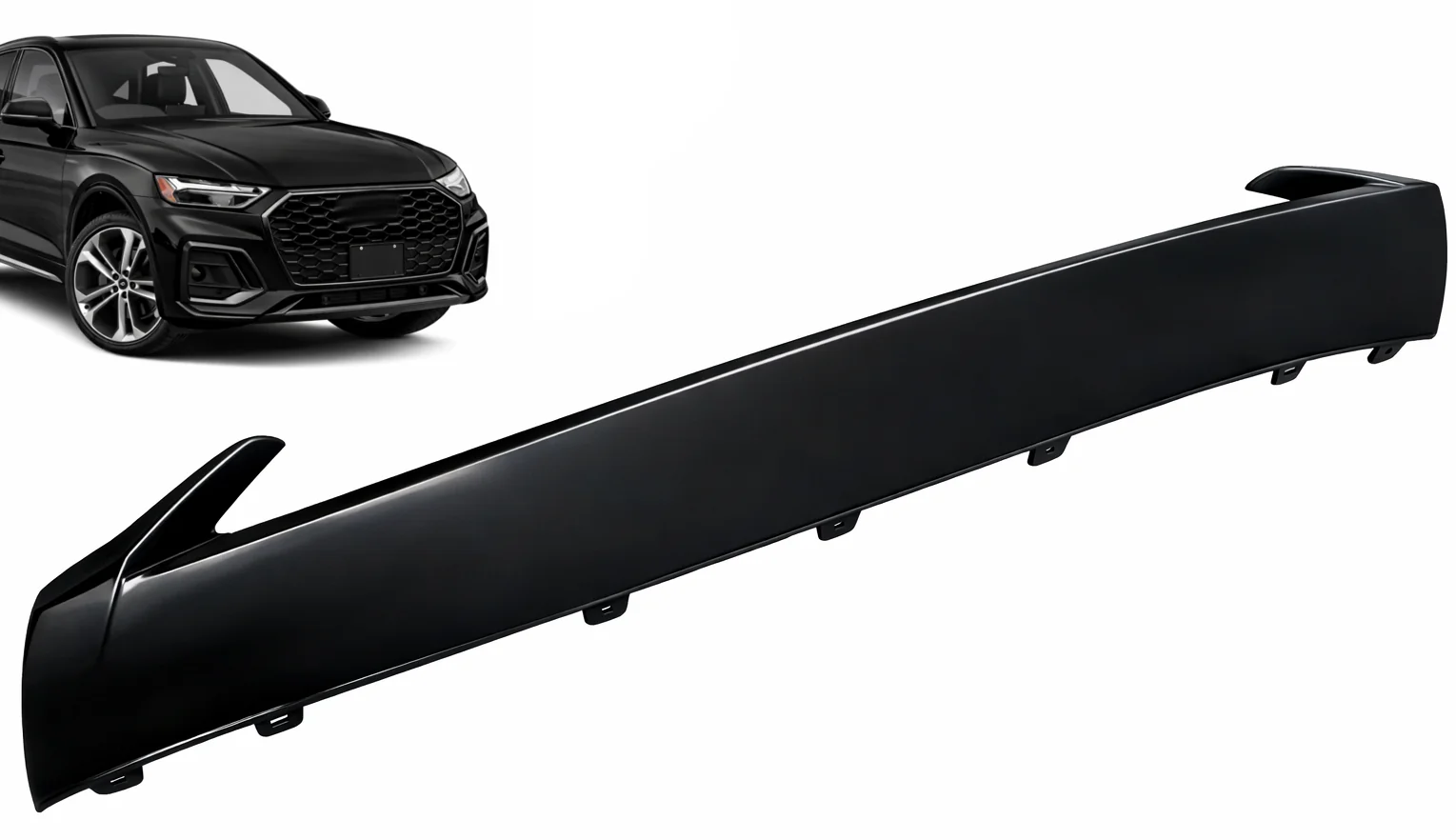 Spoiler zderzaka AUDI Q5 80A FL S-LINE 20-23r PIANO BLACK (80A807531D)