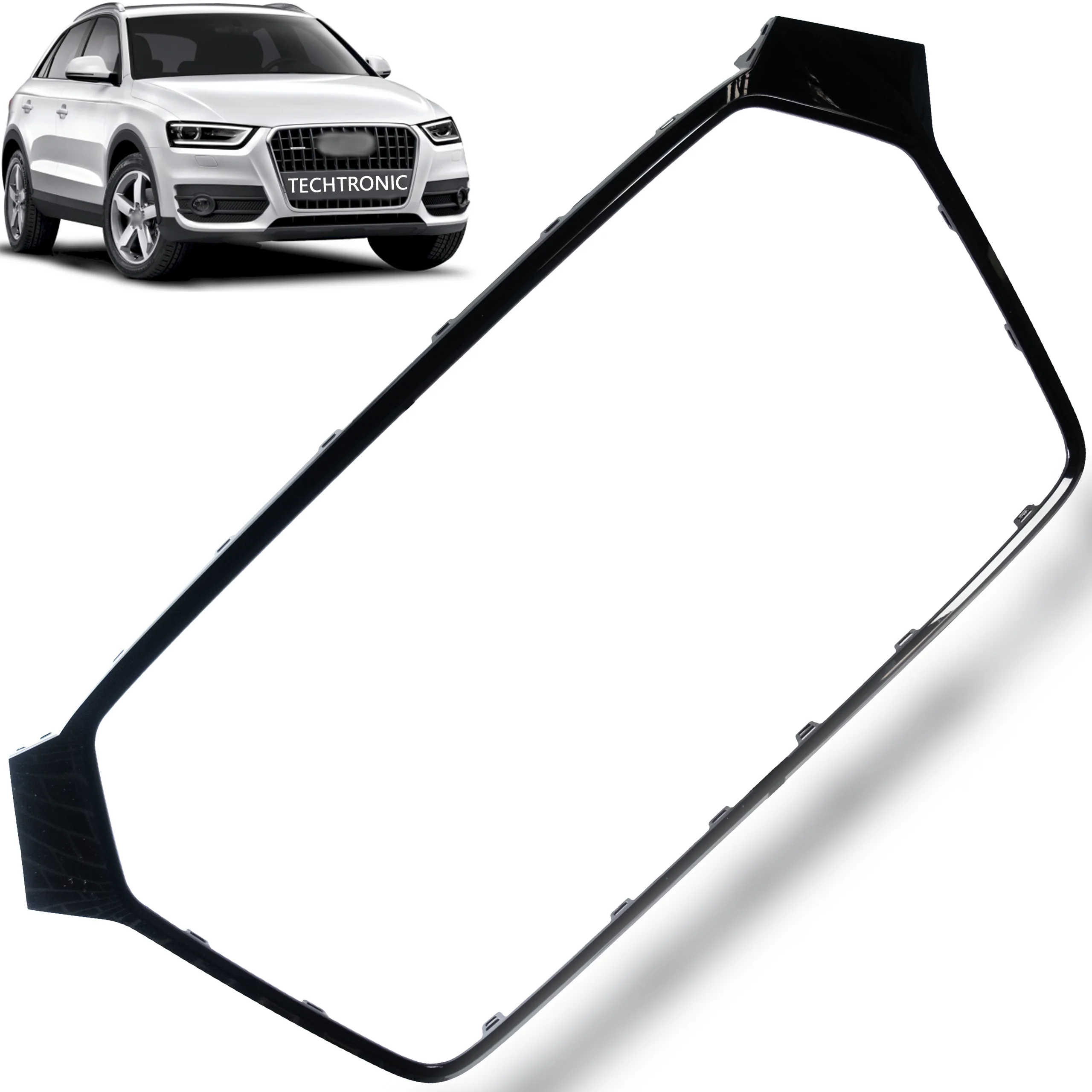 RAMKA ATRAPY Audi Q3 8U0 FL 14-18r BLACK (8U0853651H, 8U0853651B)