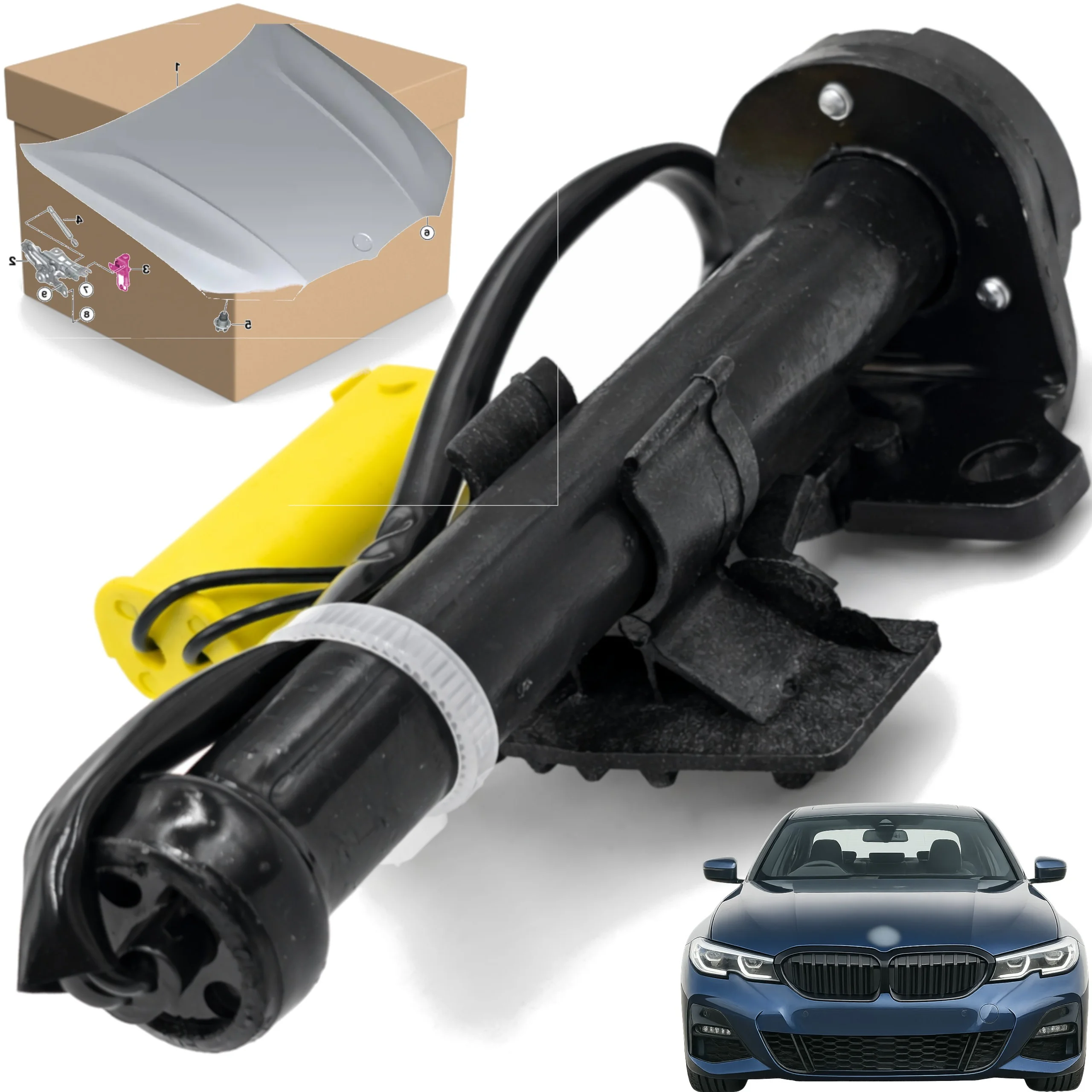 Bezpiecznik pirotechniczny maski BMW G20 G21 18r+ LEWY (51237458195)