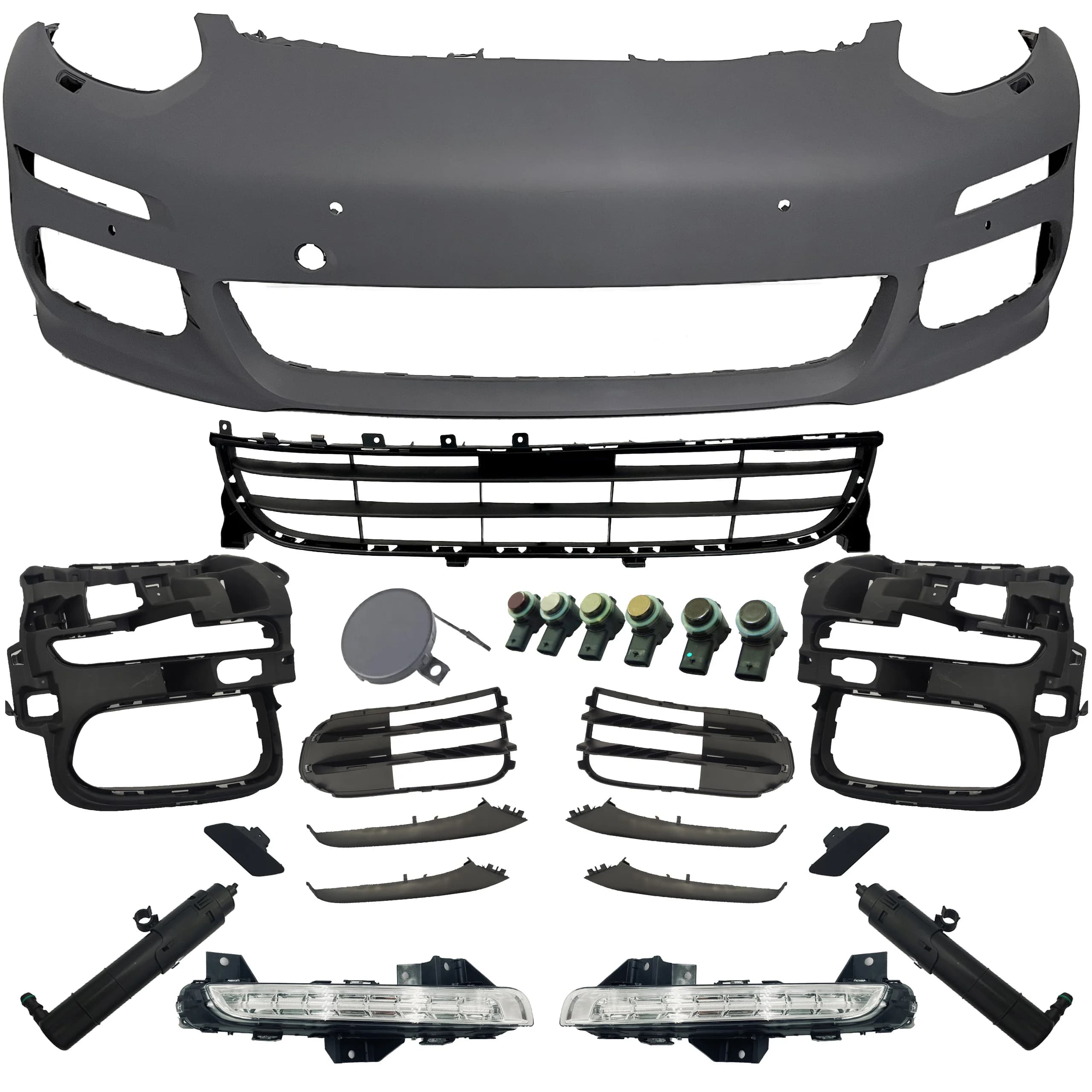 Zderzak przedni PORSCHE PANAMERA 970 LIFT 13-16r kompletny (97050591131, 97050531119)