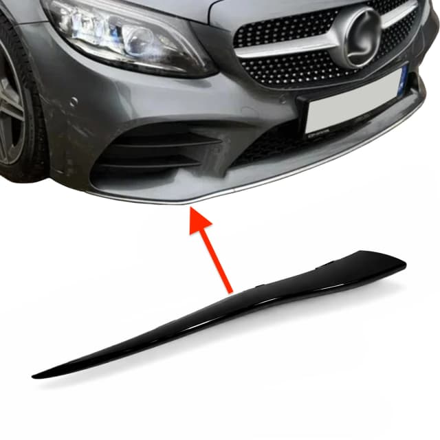 Listwa zderzaka MERCEDES C-KLASA W205 FL AMG 19-21r PRAWA BLACK