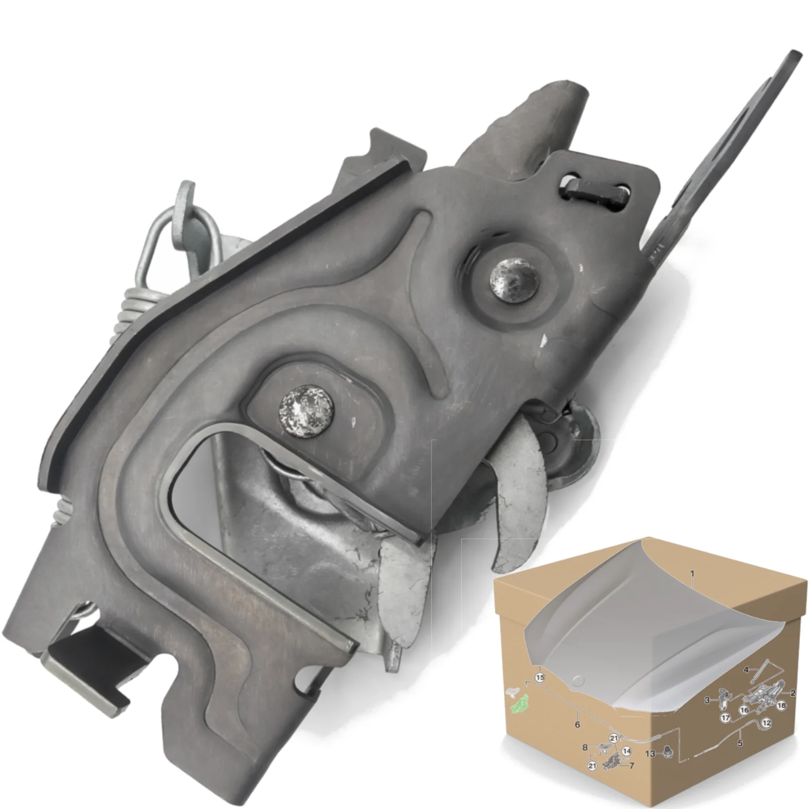 Zamek maski BMW 1 F40 / 3 G20 G21 PRAWY (51237468348)