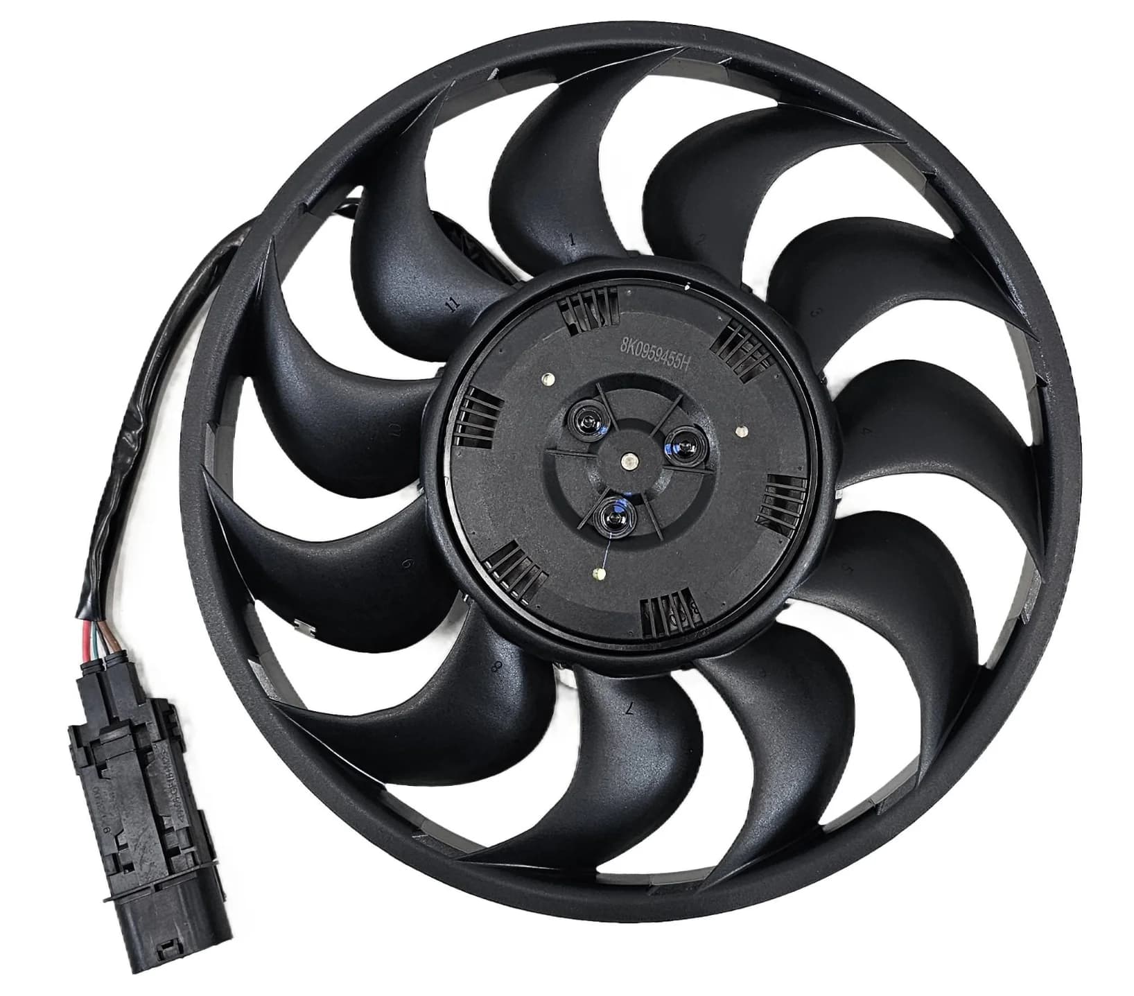Wentylator chłodnicy A4 B8 2.7 3.0 TDI 600W prawy (8K0959455H, 8K0121207D)