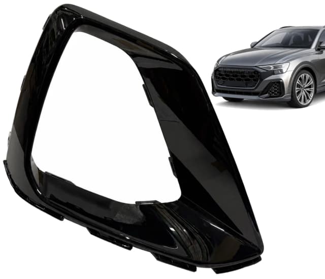 Ramka kratki zderzaka AUDI Q8 4M8 S-LINE FL 24r- PRAWA BLACK
